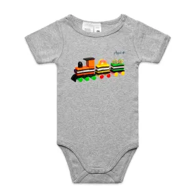 Liquorice Allsorts Train - Infant Baby Grow