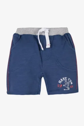 3pommes Baby Boy Navy Blue Shorts