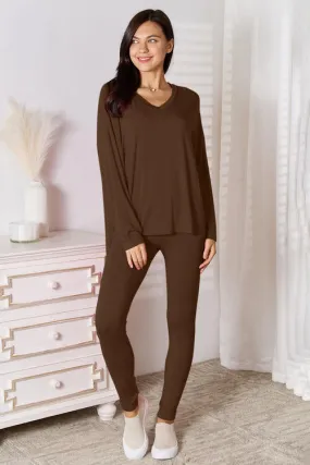 *5 Colors* Better Than The Best V-Neck Soft Butter Long Sleeve Lounge Set