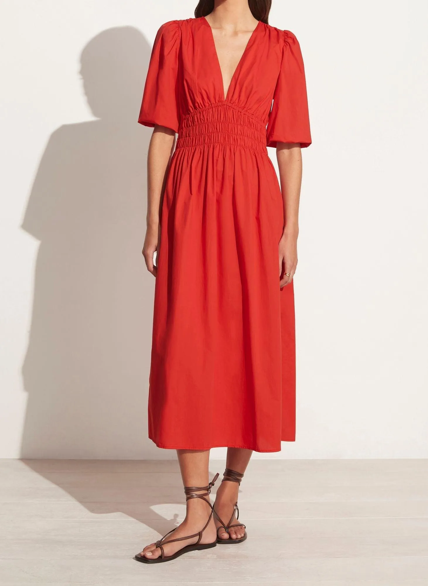 Agnata Midi Dress Cherry Tomato