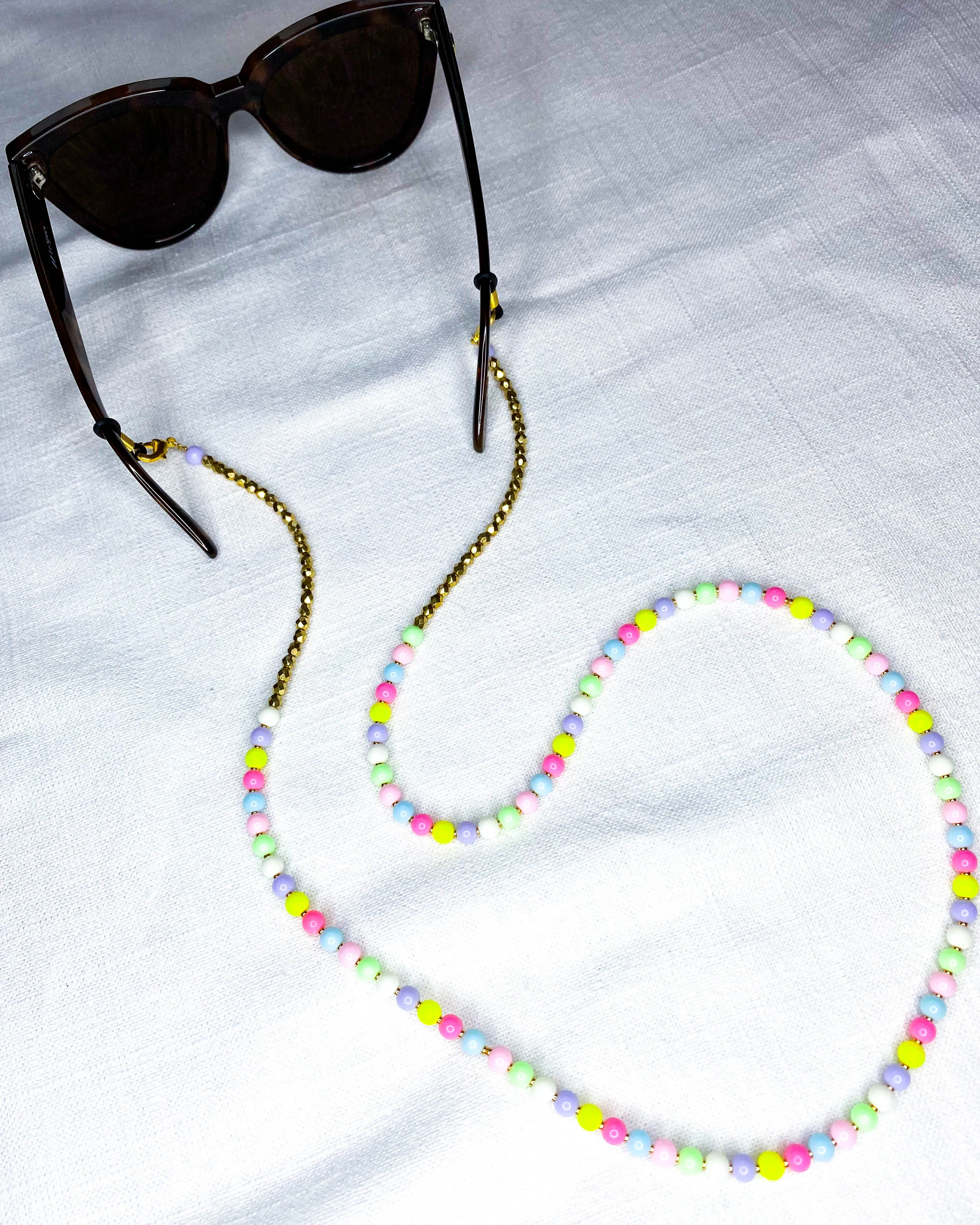 Brillenkette "Pastell Rainbow"