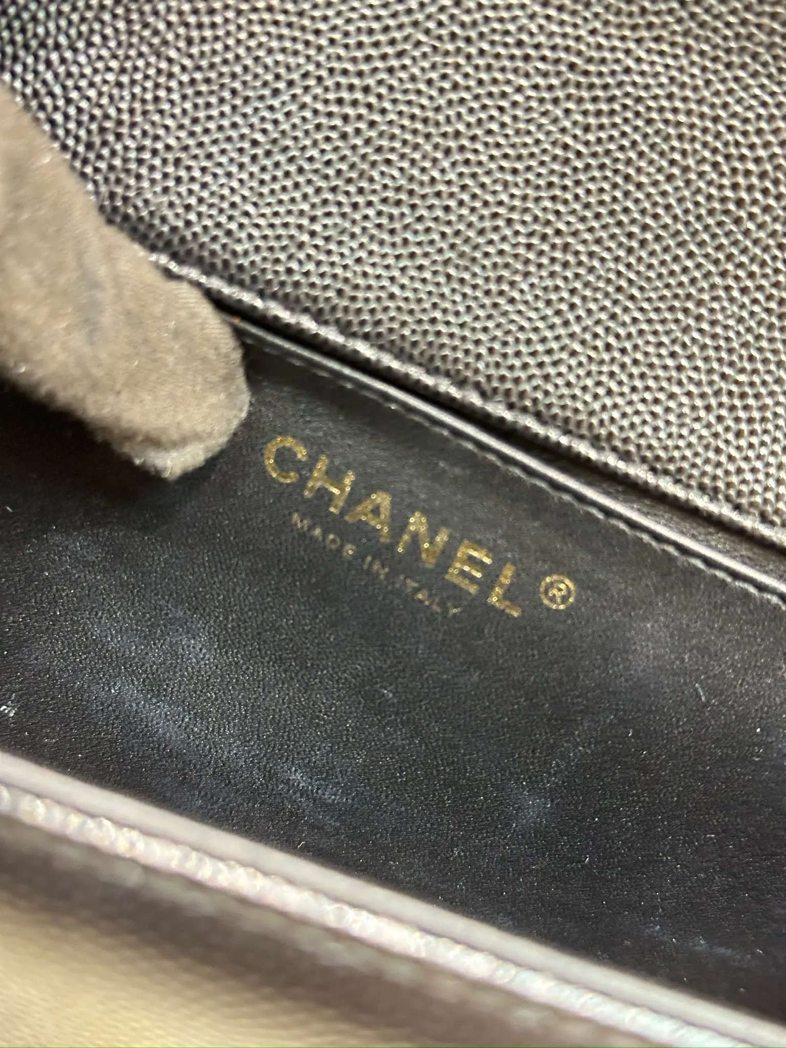 Chanel Medium Caviar Boy Bag Black GHW