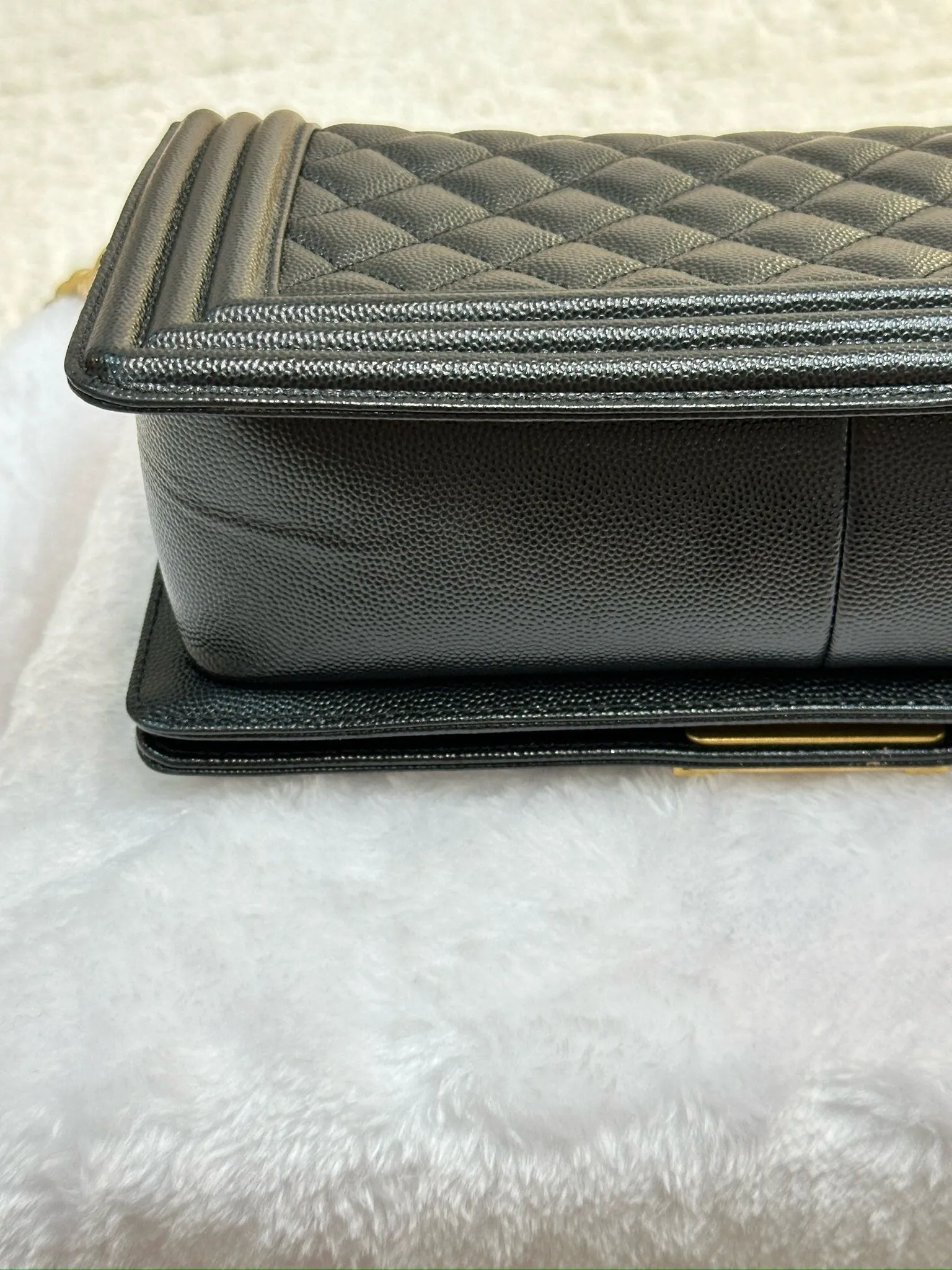 Chanel Medium Caviar Boy Bag Black GHW