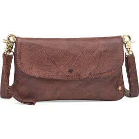 Clutch in high leather quality / 16022 - Brandy