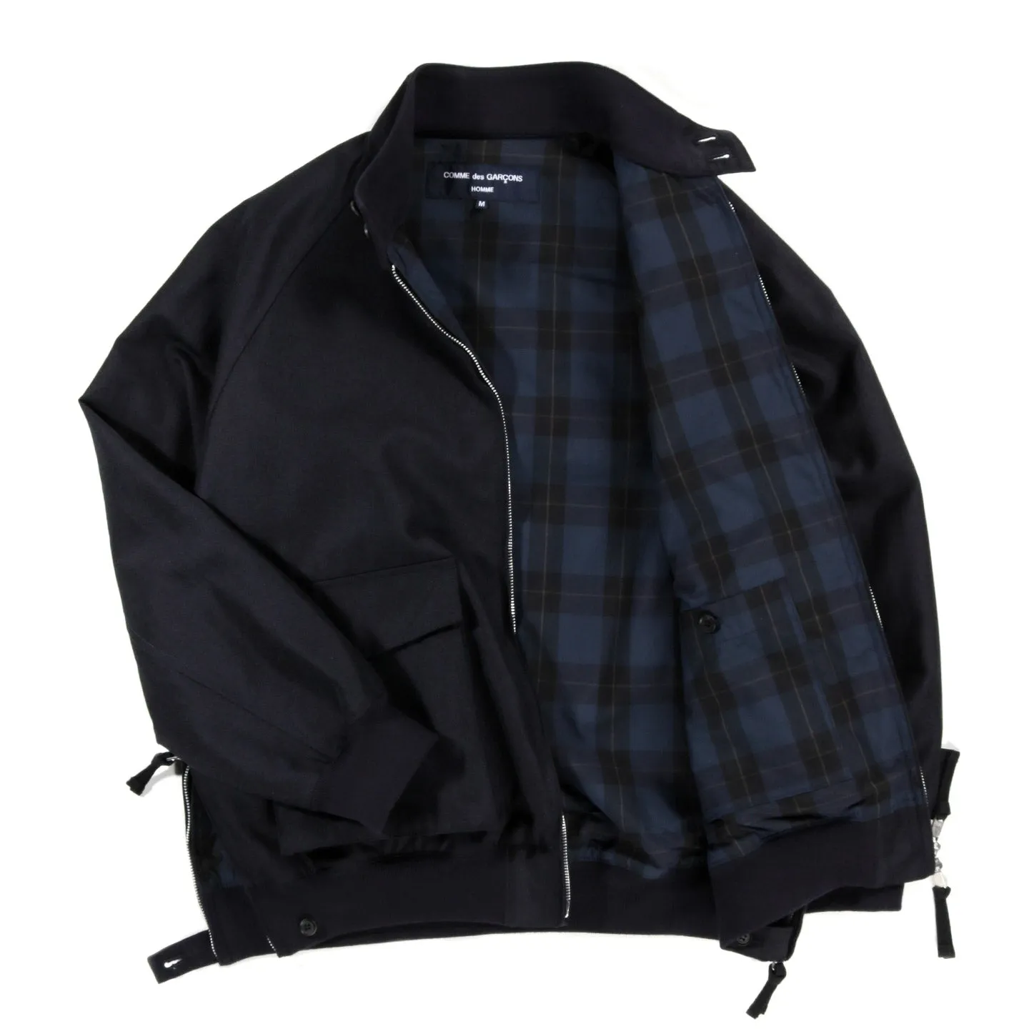 COMME DES GARCONS HOMME J026 HARRINGTON JACKET NAVY