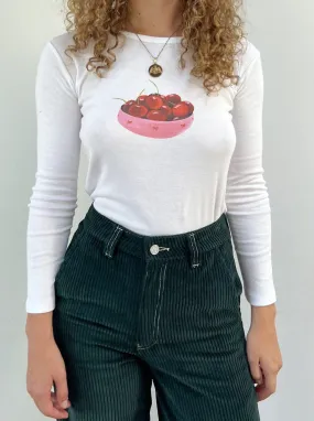 Dana Long Sleeve Tee - Cherry Bowl