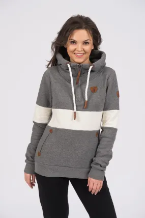 Delia Dark Heather Grey Hoodie