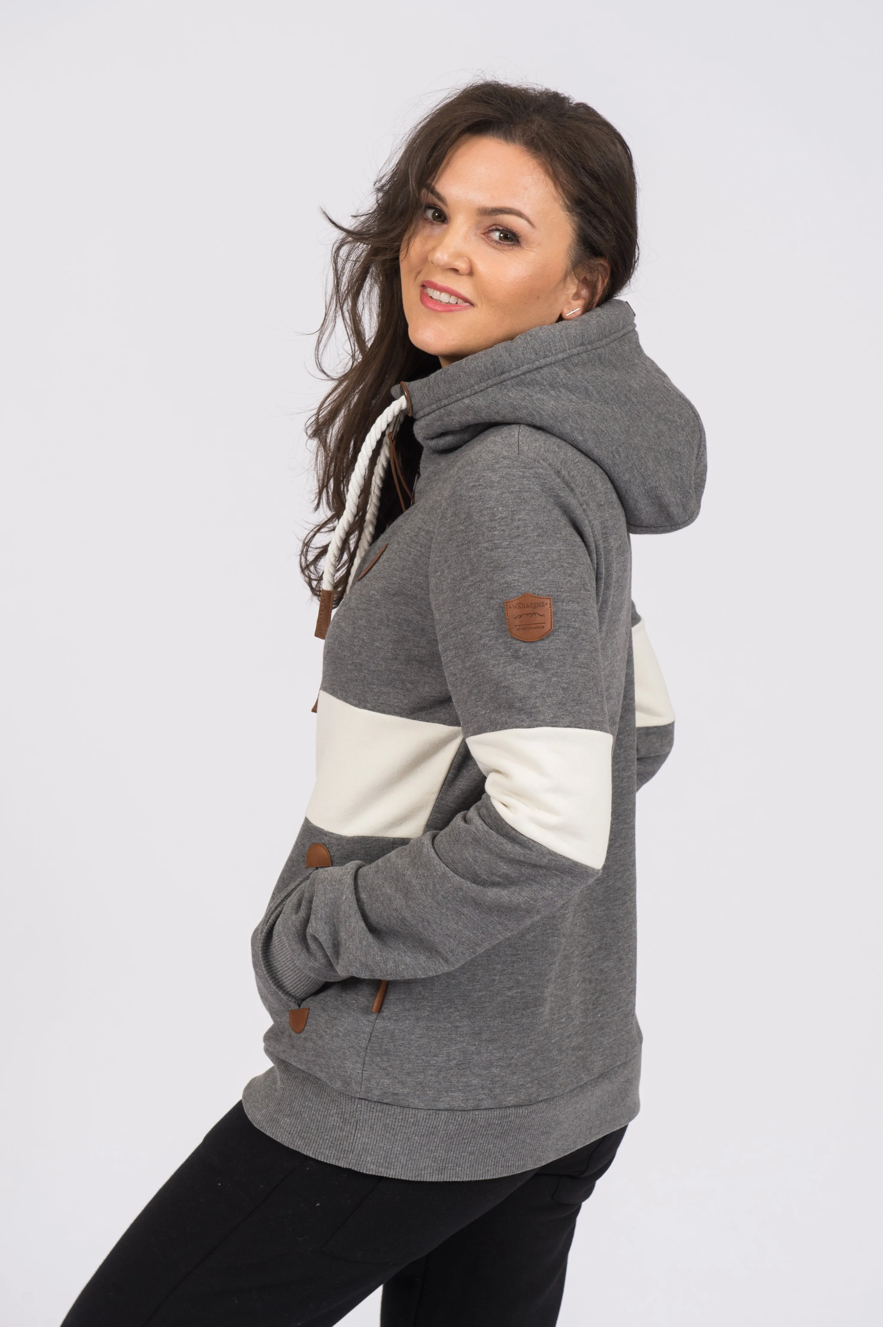 Delia Dark Heather Grey Hoodie