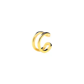 Double Ring Gold Ear Cuff