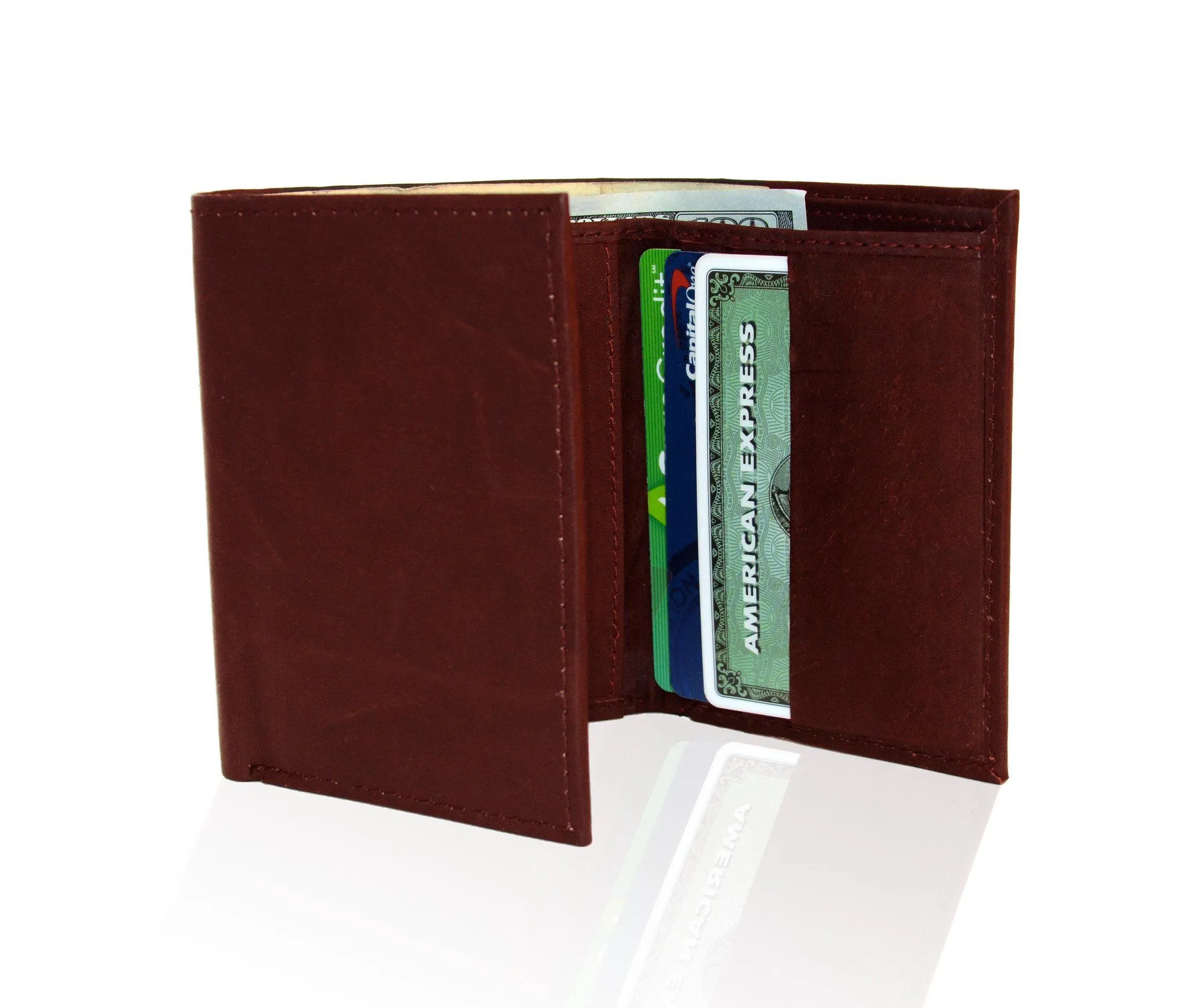 Genuine RFID-Blocking Best Genuine Leather Tri-fold Wallet For Men - Tan