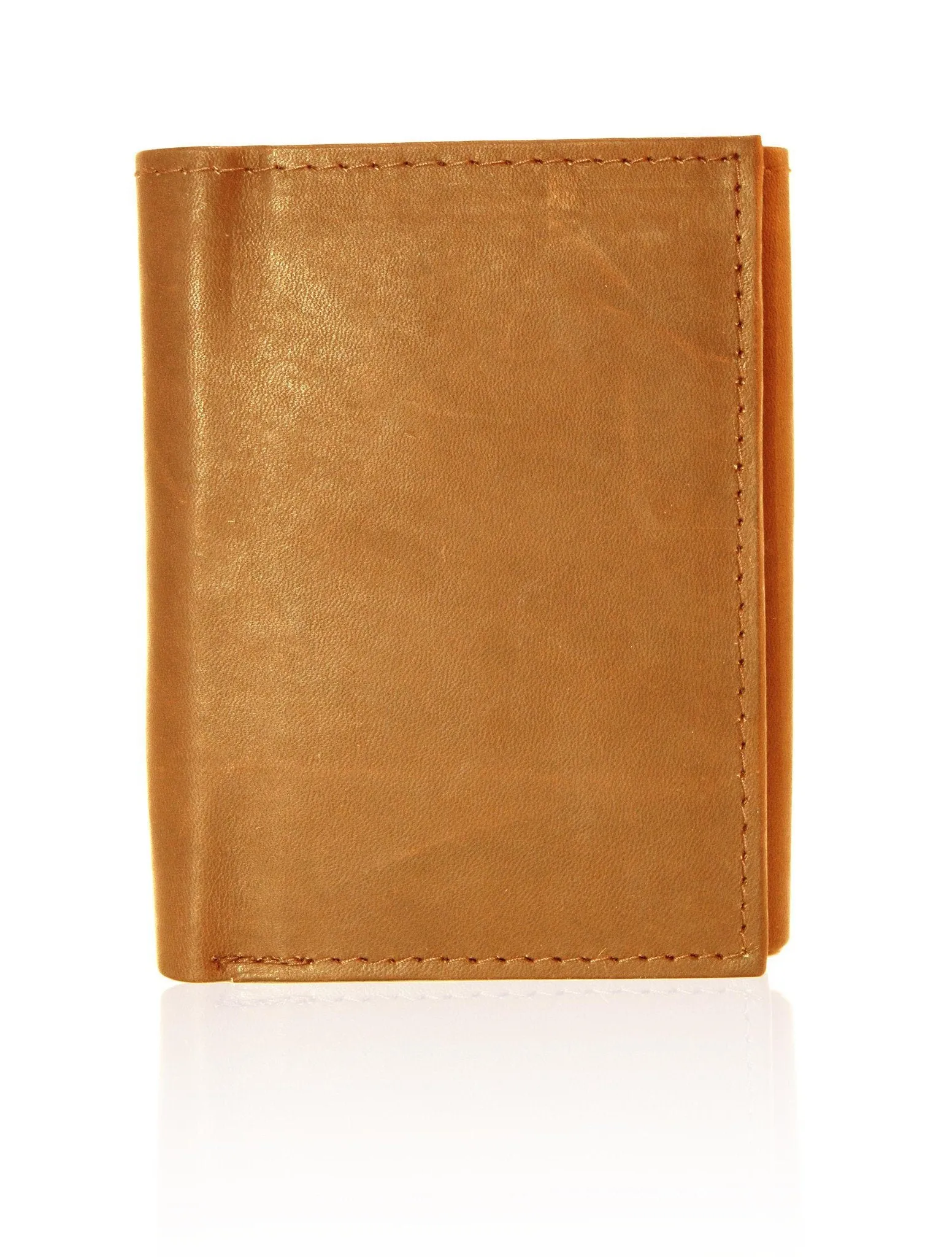 Genuine RFID-Blocking Best Genuine Leather Tri-fold Wallet For Men - Tan