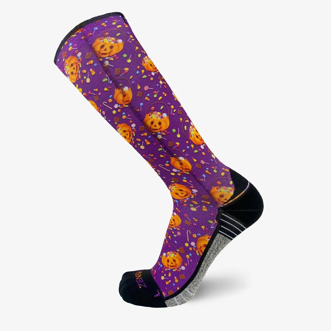 Halloween Candy Compression Socks (Knee-High)