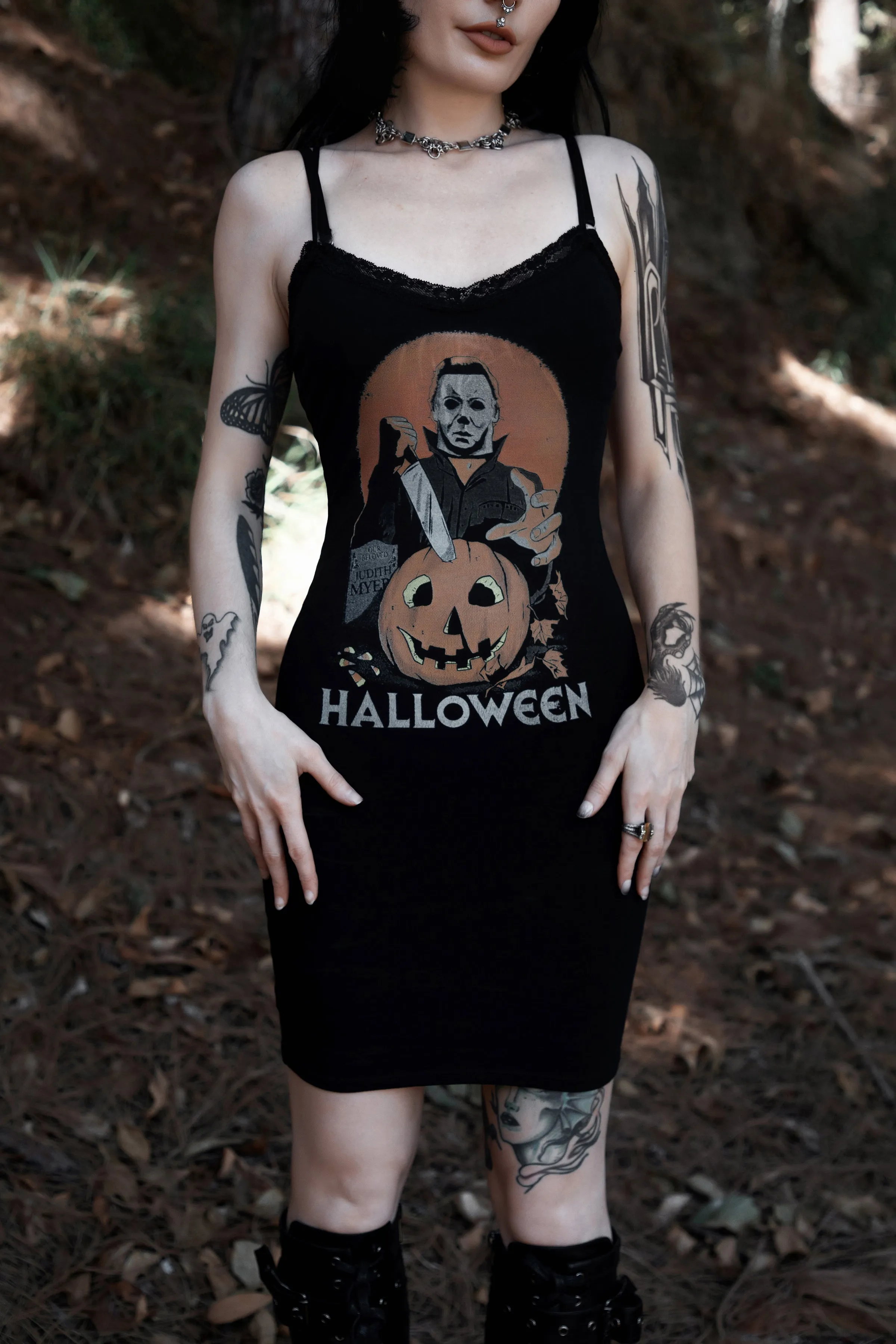 Halloween Lace Strap Dress