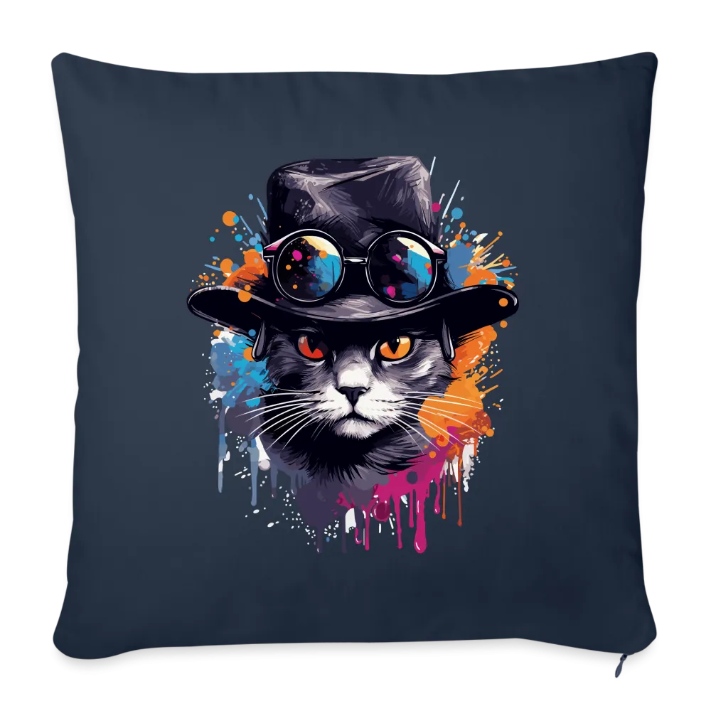 Kissenbezug 45x45cm mit Katzenmotiv "Splash Cat"