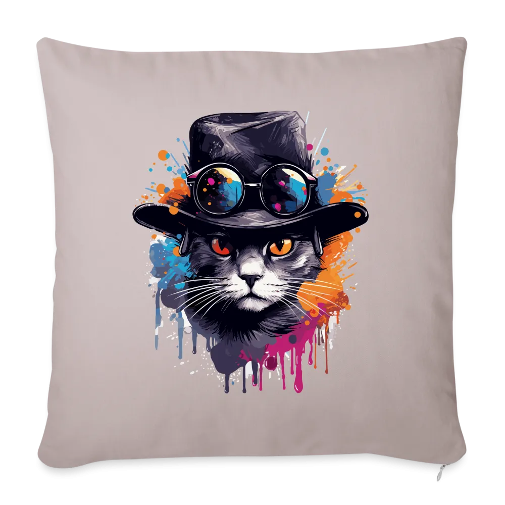 Kissenbezug 45x45cm mit Katzenmotiv "Splash Cat"