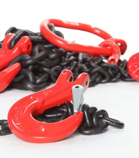 Lifting Chain Sling 4 Leg x 2m with Sling Hooks G8