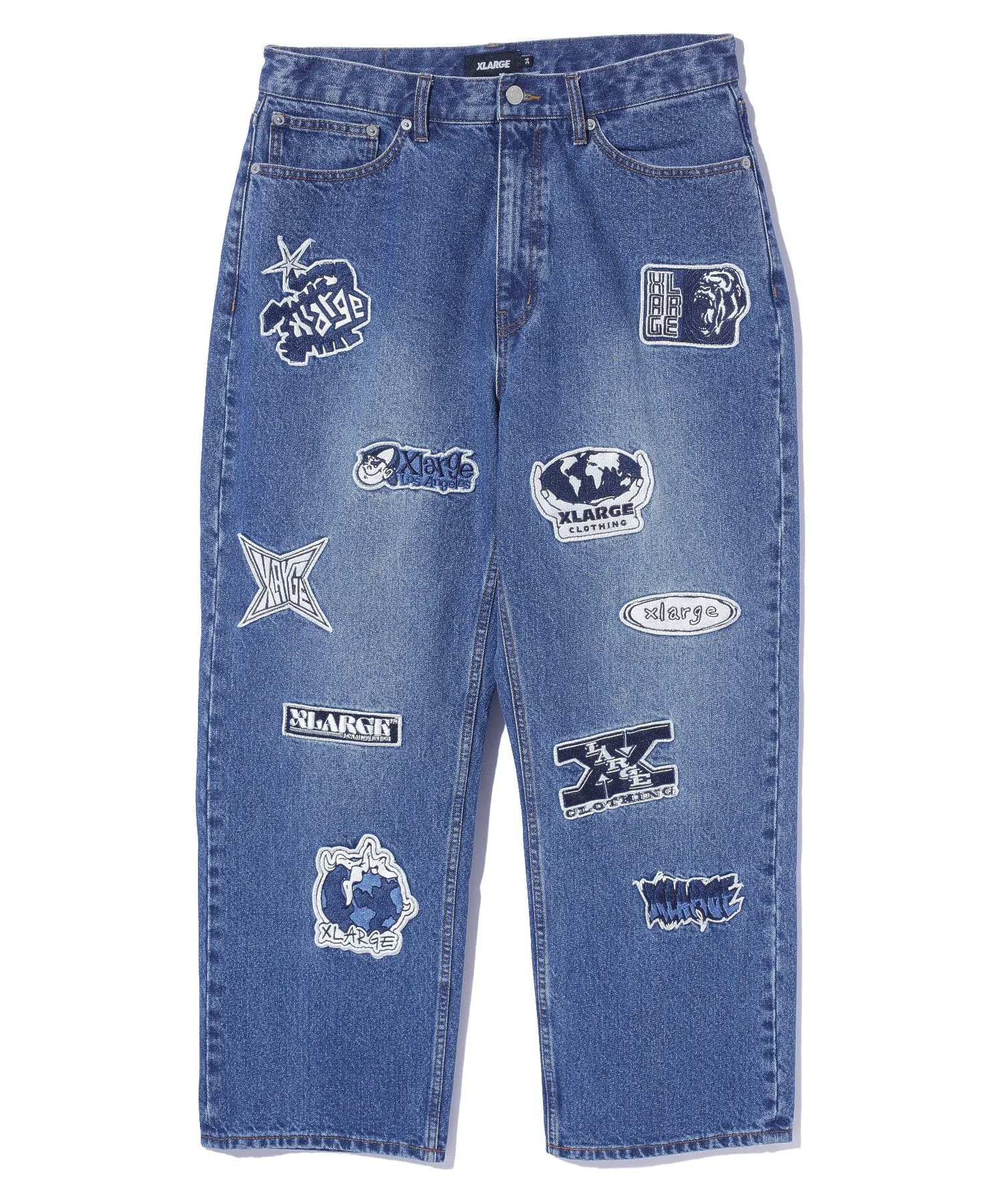 PATCHED DENIM PANTS