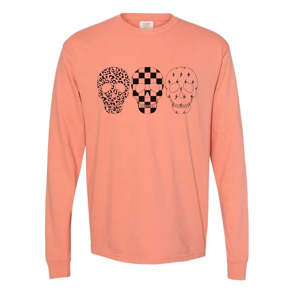 'Skulls' Comfort Colors Long Sleeve T-Shirt