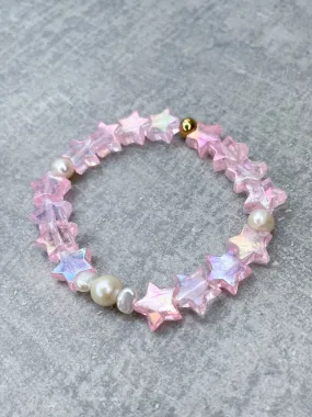 Stern- und Süsswasserperlen-Armband "Stars & Pearls"