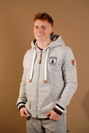 Wyatt Light Heather Grey Zip Hoodie